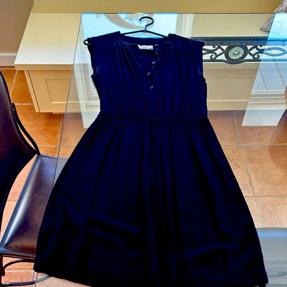 Ann Taylor Loft black sleeveless dress